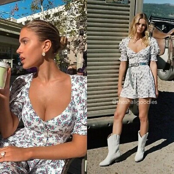 for love and lemons taggart mini dress For Love & Lemons , TAGGART FLORAL MINI DRESS Size S